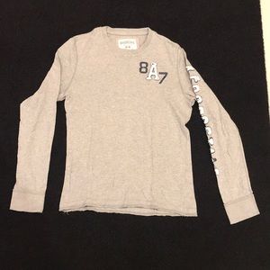 Aeropostale Long Sleeve Grey Crewneck Shirt